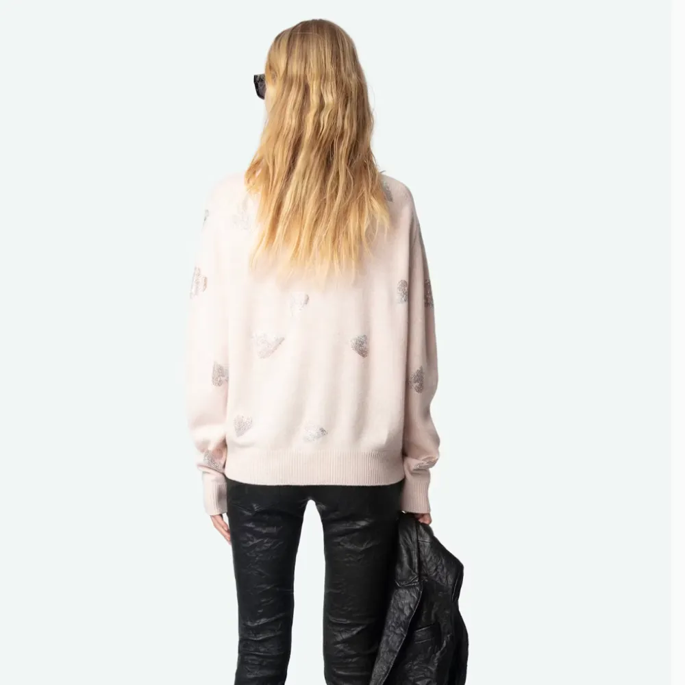 Zadig & Voltaire Pravis Rain Strass Sweater - Pearly