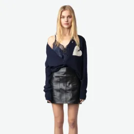 Zadig & Voltaire Travia Heart Cardigan - Encre