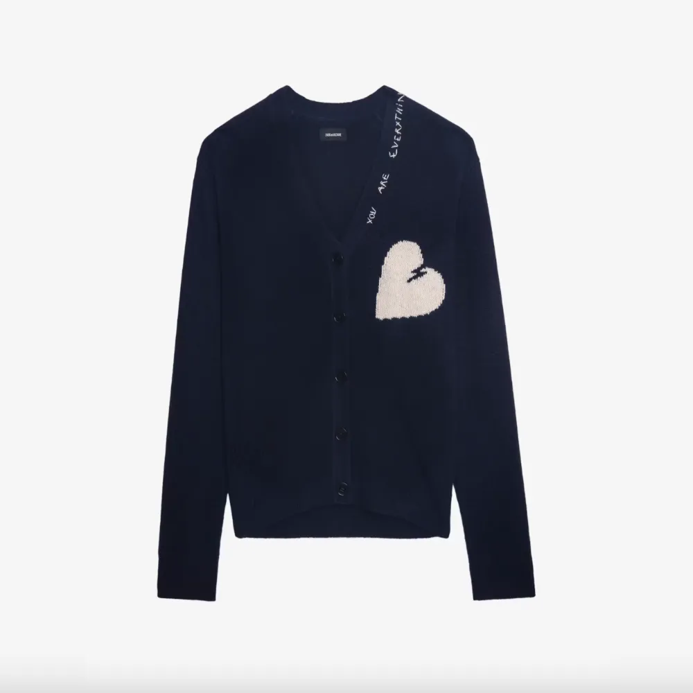 Zadig & Voltaire Travia Heart Cardigan - Encre
